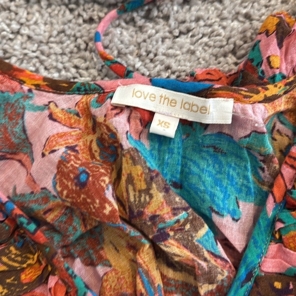 Love the label floral ruffle Cutout Dress - Picture 8 of 11